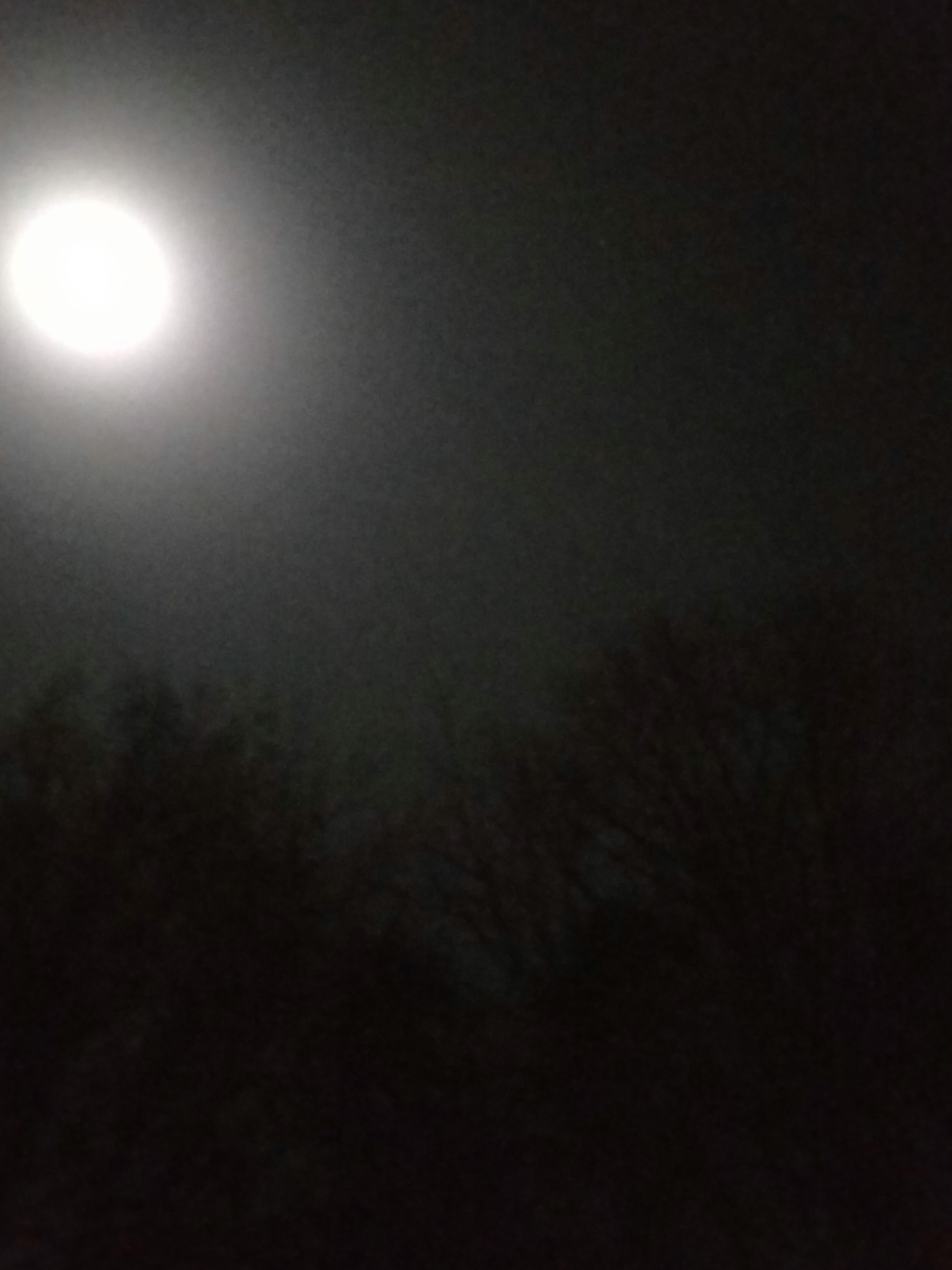 The cold moon, the ancient name given to the full moon in December.